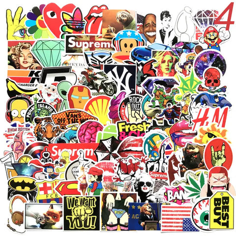 Cool Mixed Sticker 100 Stickers set