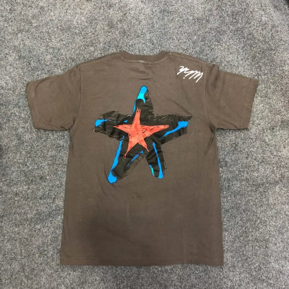 Cool Style Short Sleeve T Shirt for Everyday Wear Gray-Star