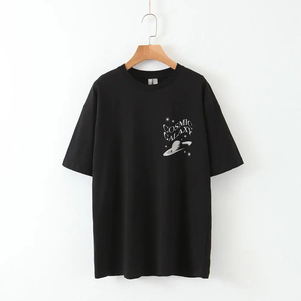 Cosmic Galaxy Short Sleeve T-Shirt - Black / XS - T-shirts