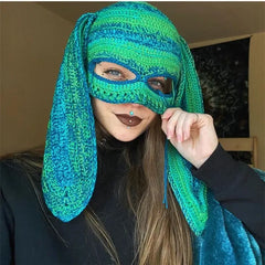 Cosplay Bunny Ear Windproof Mask for Cold Weather