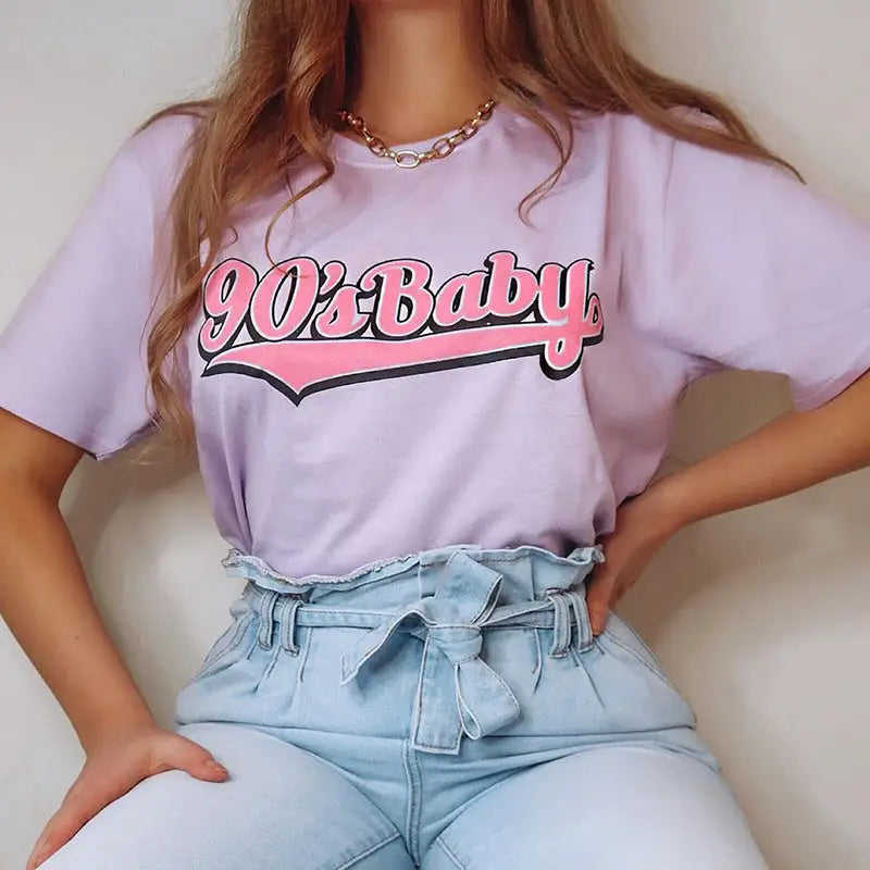 Cotton 90s Baby T-Shirt for Adults