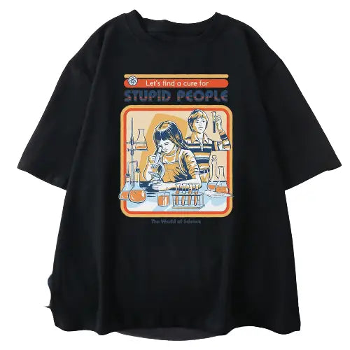 Cotton A Cure For Stupid People T-Shirt