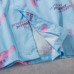 Cotton Aesthetic Pink Pistol Shirt for All Seasons