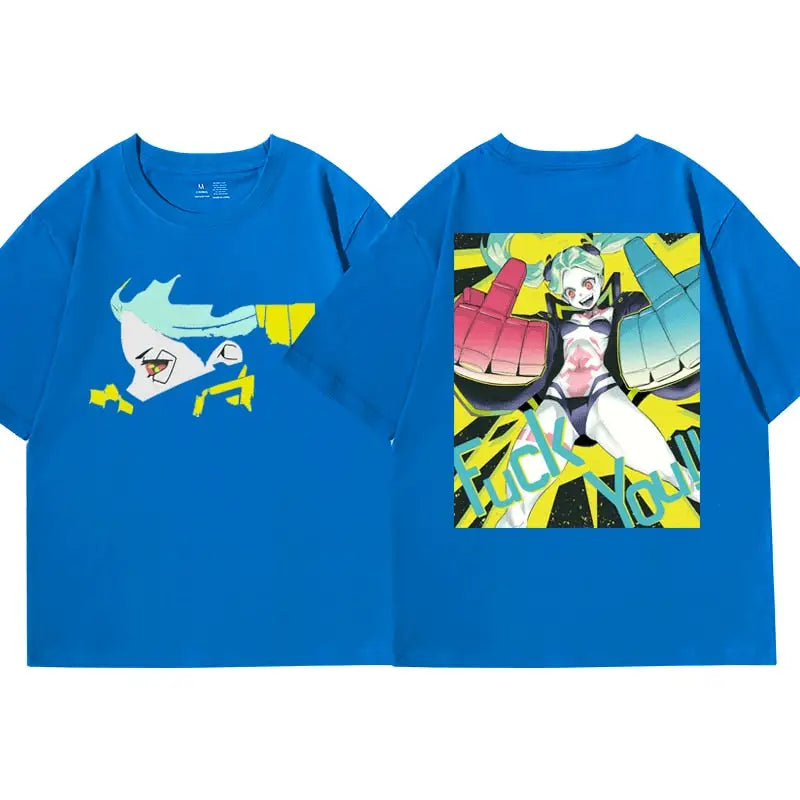 Cotton Anime Cyberpunk Short Sleeve T Shirt
