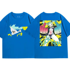Cotton Anime Cyberpunk Short Sleeve T Shirt