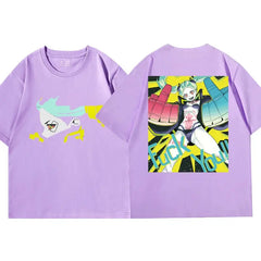 Cotton Anime Cyberpunk Short Sleeve T Shirt