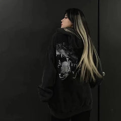 Cotton Askyurself Dog Head Hooded Sweatshirt