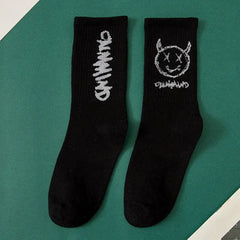 Cotton Bamboo Demon Face Socks