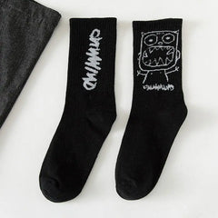 Cotton Bamboo Demon Face Socks