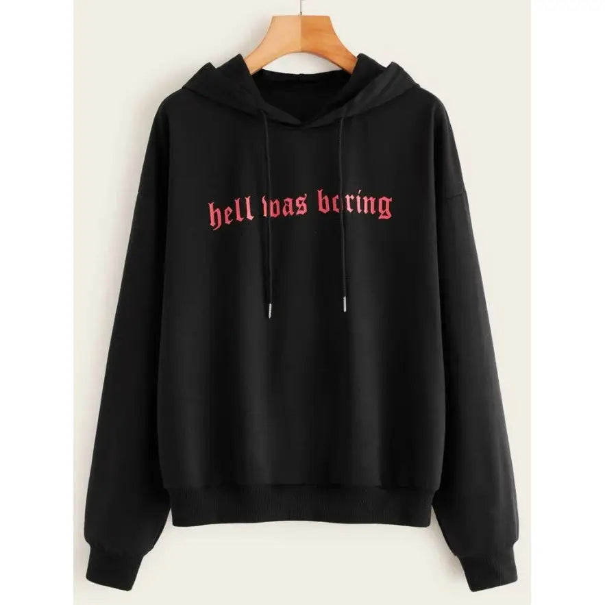 Cotton Boring Hoodie Specifications Hell Was Design