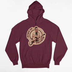Cotton Brixton Hoodie Urban Streetwear Style Maroon / S