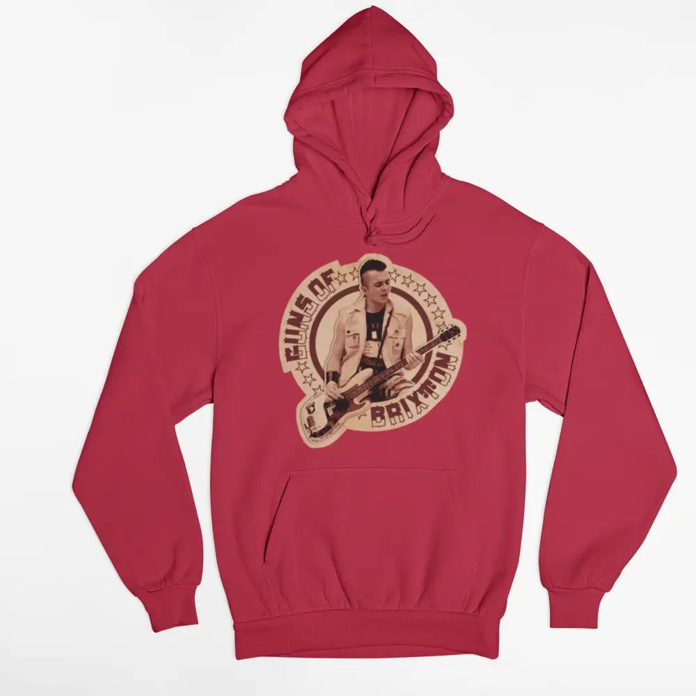 Cotton Brixton Hoodie Urban Streetwear Style Red / S