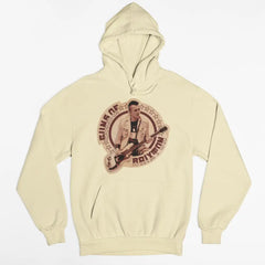 Cotton Brixton Hoodie Urban Streetwear Style Soft Cream / S