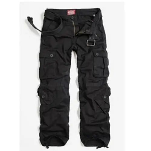 Cotton Cargo Pants Multi Pockets Loose Baggy Hip Style