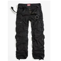 Cotton Cargo Pants Multi Pockets Loose Baggy Hip Style