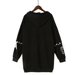 Cotton Cartoon Rabbit Pentacle Gothic Hoodie