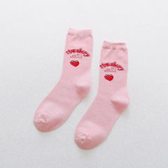 Cotton Cartoon Socks Specifications Pink / One Size