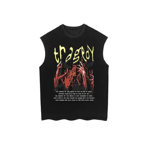 Cotton Demon Hands Sleeveless Urban Shirt black / M