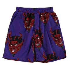 Cotton Demon Harajuku Beach Shorts with Three Pockets