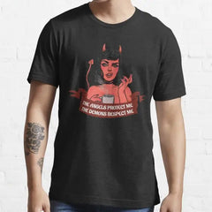 Cotton Devil Girl Angel T Shirt