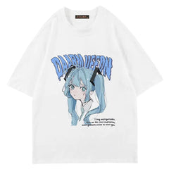 Cotton Drama Queen Anime Oversize T Shirt White. / M