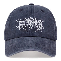 Cotton Embroidered High-Quality Cap Adjustable Unisex Navy