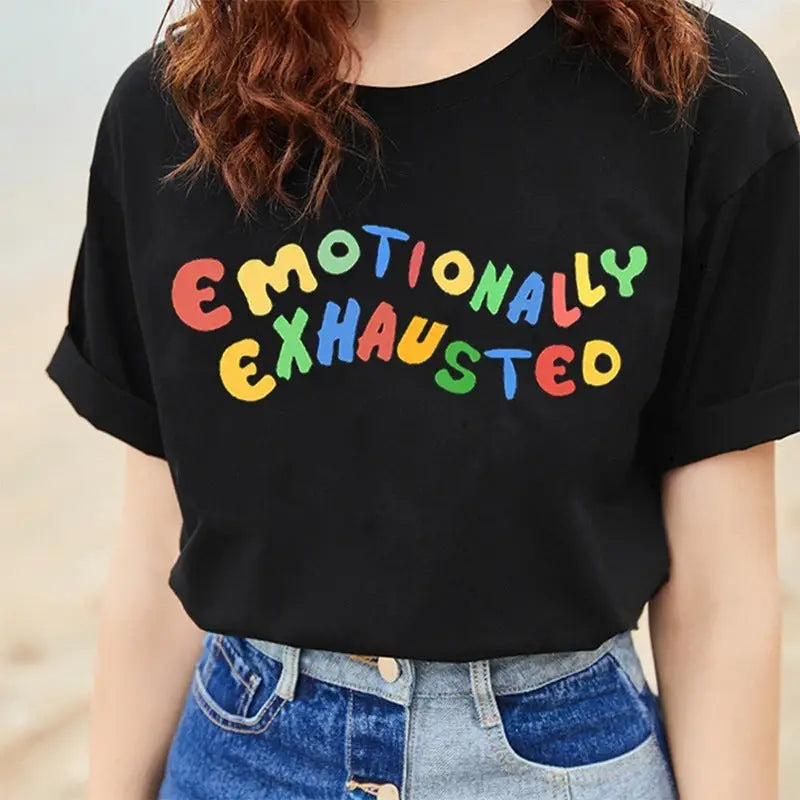 Cotton Emotionally Exhausted T-Shirt for Everyday Wear