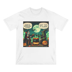 Cotton Halloween T-Shirt Vegan Vampire Under Mystical