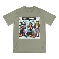 Cotton Halloween T-Shirt with Mystical Shadows Design