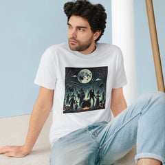 Cotton Halloween T Shirt with Spellbinding Shadows Design