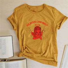 Cotton Heaven Can Wait Devil T-Shirt Ginger / S