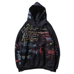 Cotton Letters Urban Wear Hoodie Black / M