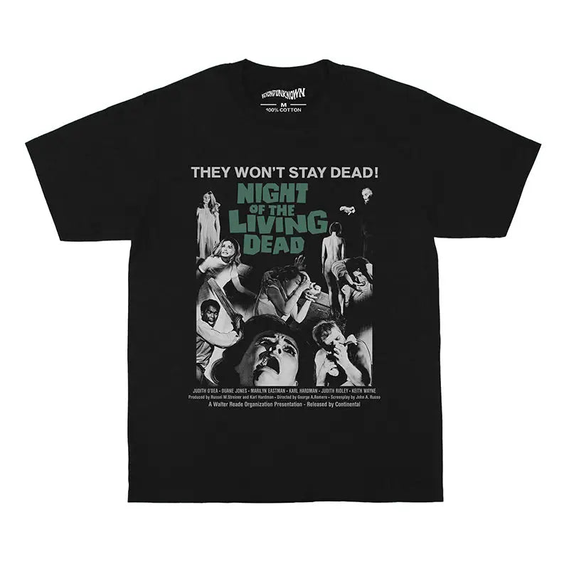 Cotton Living Dead T-Shirt for Horror Fans Black / XS