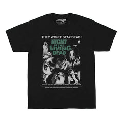 Cotton Living Dead T-Shirt for Horror Fans Black / XS