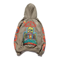 Cotton Lonely Place Stranger Graffiti Hoodie