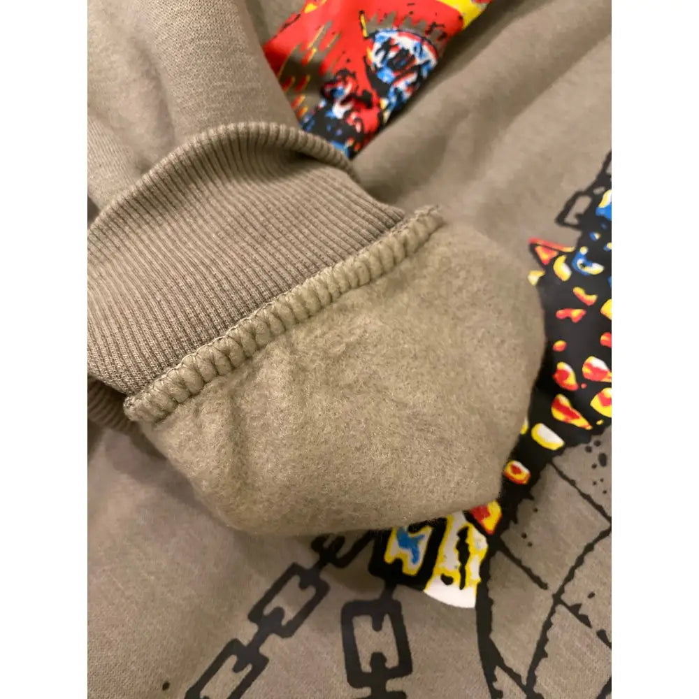 Cotton Lonely Place Stranger Graffiti Hoodie