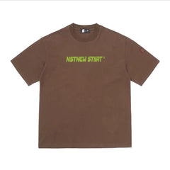 Cotton Loose Fit Nstnew Start Short Sleeve T Shirt Brown / S