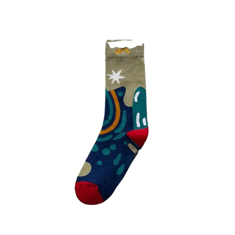 Cotton Middle Tube Personality Tide Socks