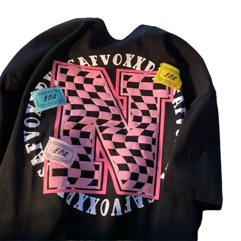 Cotton O-Neck Solid Color Short Sleeve T-Shirt Black / S