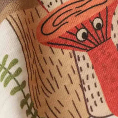 Cotton Oversized Mushroom Short Sleeve T Shirt