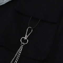 Cotton Plaid Pattern Vintage Blazer with Notched Collar