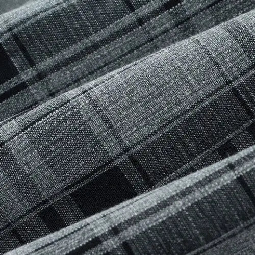 Cotton Plaid Pattern Vintage Blazer with Notched Collar