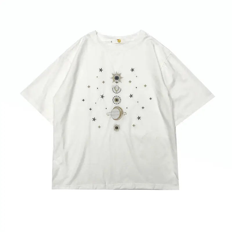 Cotton Planetary Alignment Oversize T Shirt