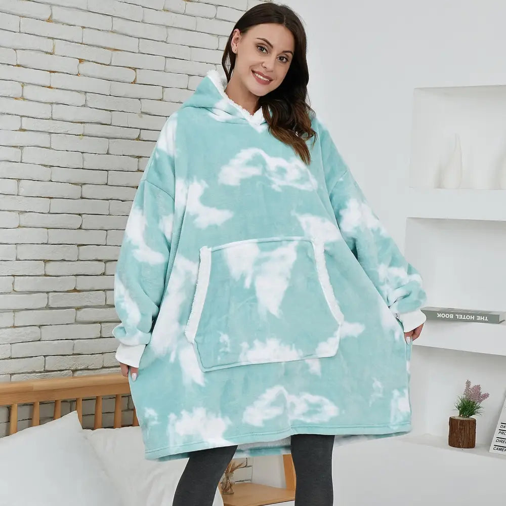 Cotton Polyester Oversize Warm Blanket Hoodie