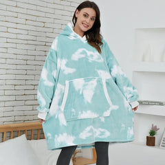 Cotton Polyester Oversize Warm Blanket Hoodie