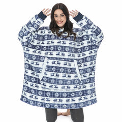 Cotton Polyester Oversize Warm Blanket Hoodie Christmas 2