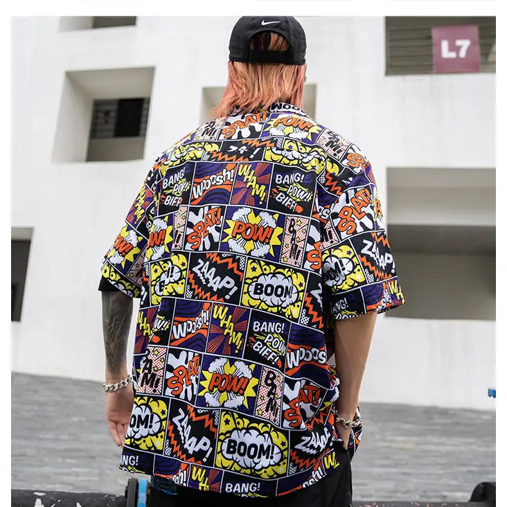 Cotton Poplin Short Sleeve Shirt Easy Fit