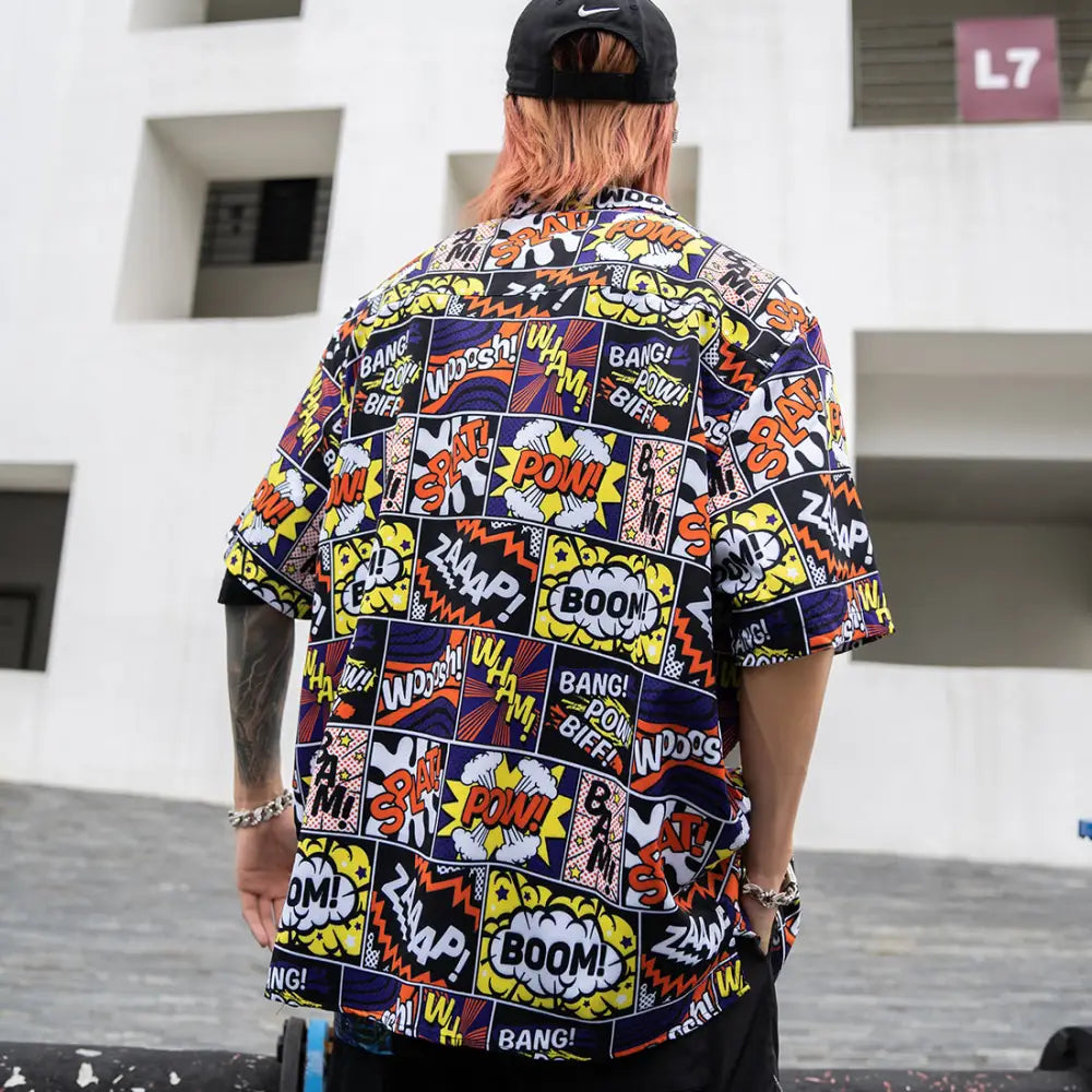 Cotton Poplin Short Sleeve Shirt Easy Fit