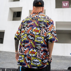 Cotton Poplin Short Sleeve Shirt Easy Fit