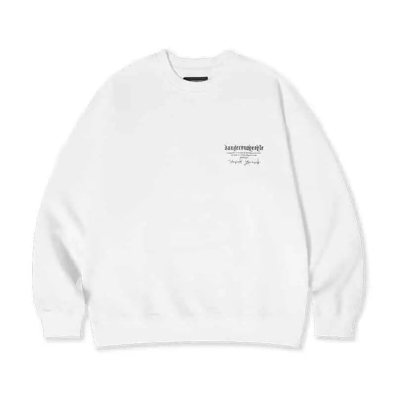 Cotton Pullover Crew Neck Sweatshirt
